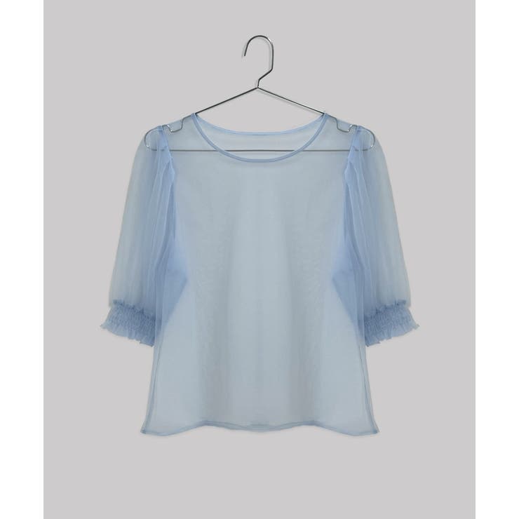 シャーリングチュールブラウス | ad thie | 詳細画像36 