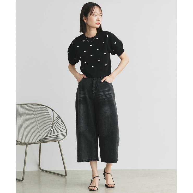 ハート総柄 パフスリーブニット | ad thie | 詳細画像26 