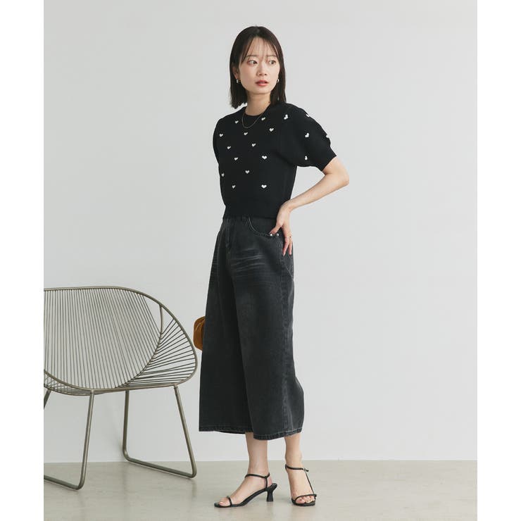 ハート総柄 パフスリーブニット | ad thie | 詳細画像27 