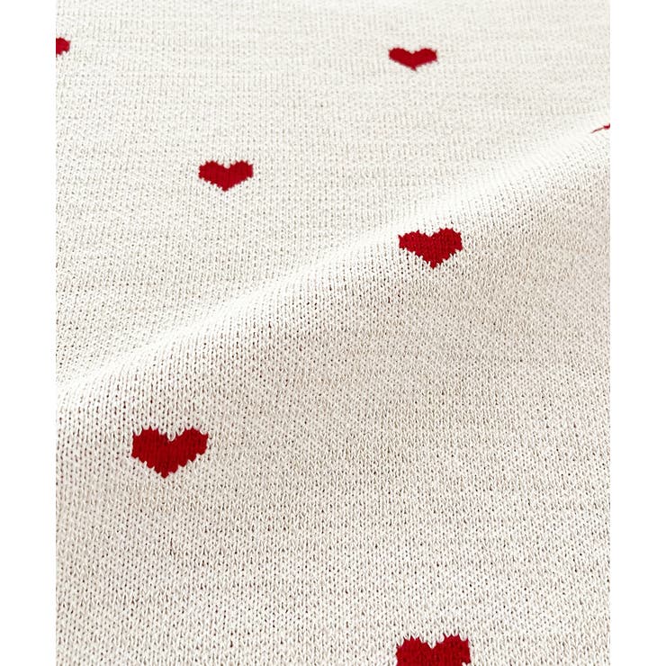ハート総柄 パフスリーブニット | ad thie | 詳細画像35 