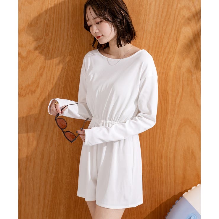 リブ素材ラッシュガード オールインワン | ad thie | 詳細画像25 