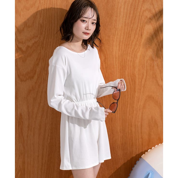 リブ素材ラッシュガード オールインワン | ad thie | 詳細画像29 