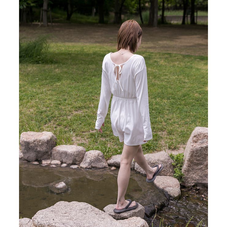 リブ素材ラッシュガード オールインワン | ad thie | 詳細画像34 