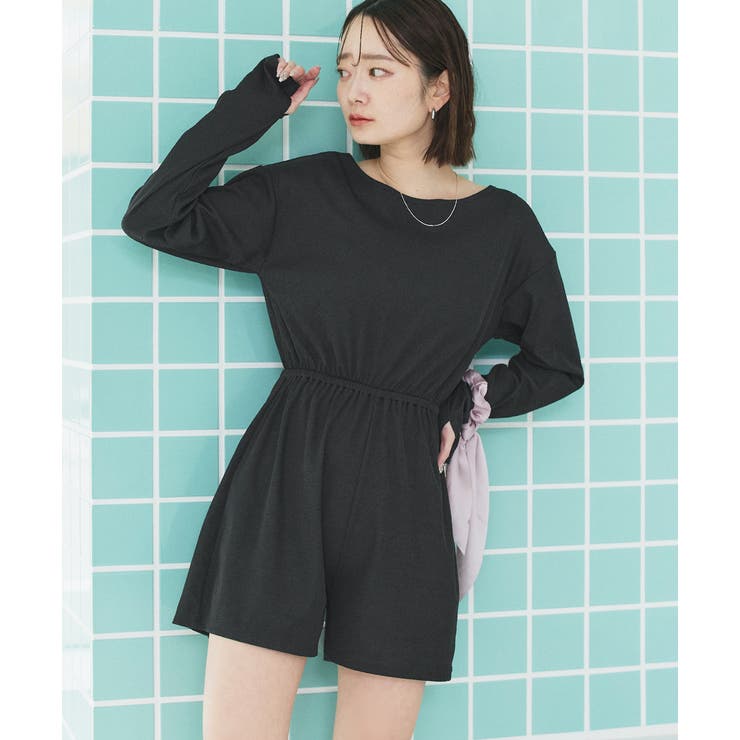 リブ素材ラッシュガード オールインワン | ad thie | 詳細画像5 