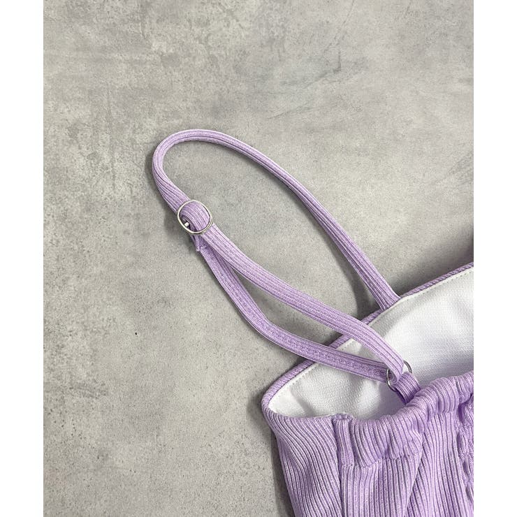 リブ素材スイムウェア3点SET アシンメトリーギャザーデザイン | ad thie | 詳細画像63 