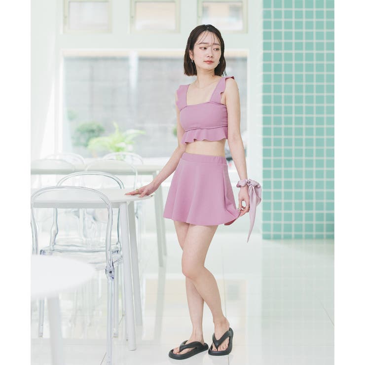 スイムウェア ショルダーフリルセットアップ | ad thie | 詳細画像18 