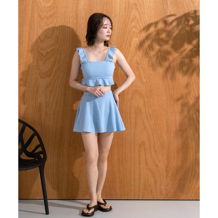 スイムウェア ショルダーフリルセットアップ | ad thie | 詳細画像50 