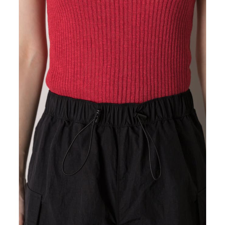 Iライン・ナイロン ギャザーデザインスカート | ad thie | 詳細画像48 