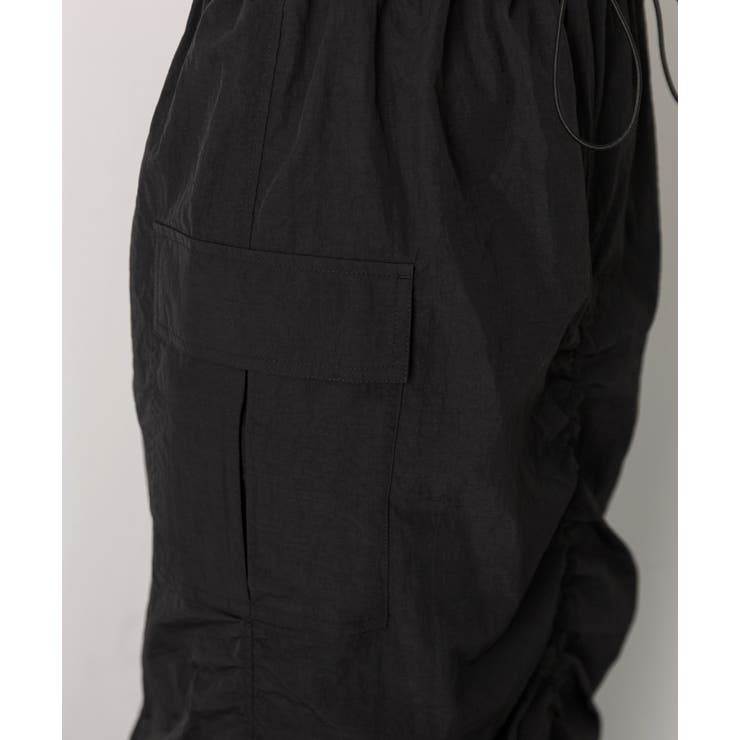 Iライン・ナイロン ギャザーデザインスカート | ad thie | 詳細画像49 