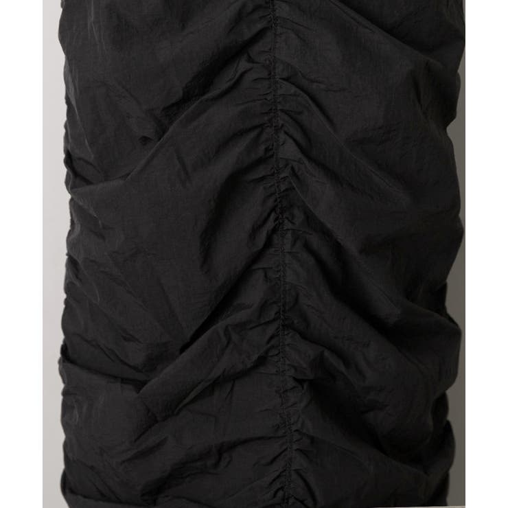 Iライン・ナイロン ギャザーデザインスカート | ad thie | 詳細画像51 