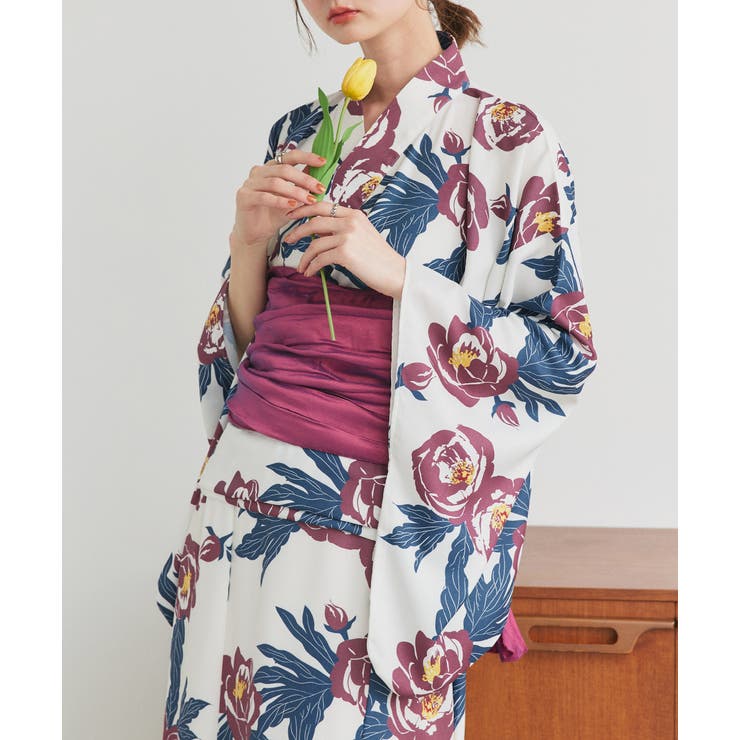 3点セット 2WAY花柄浴衣セットアップ[品番：ADEW0004454]｜ad