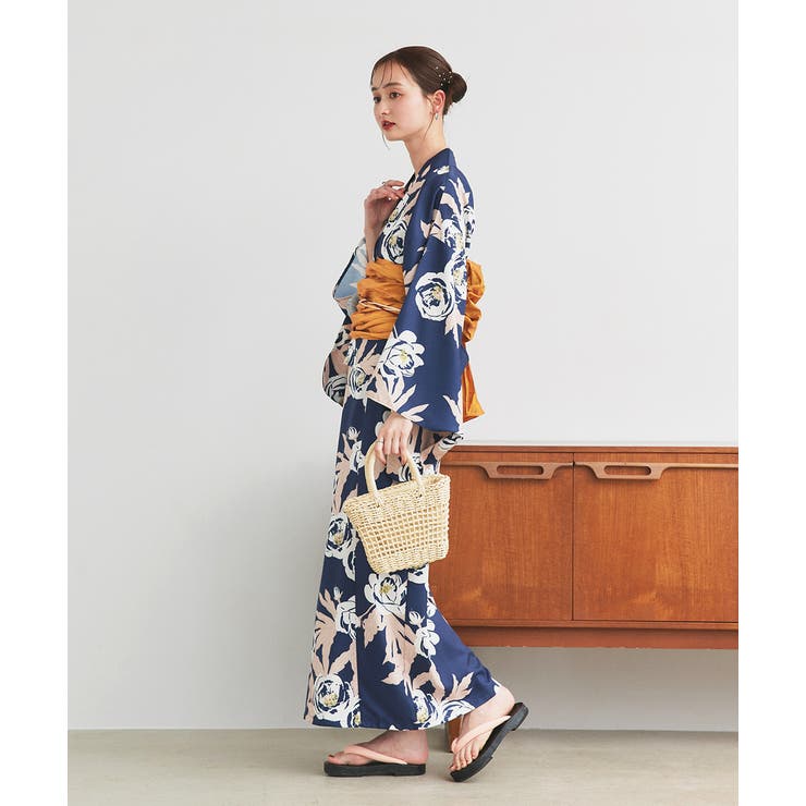 3点セット 2WAY花柄浴衣セットアップ[品番：ADEW0004454]｜ad