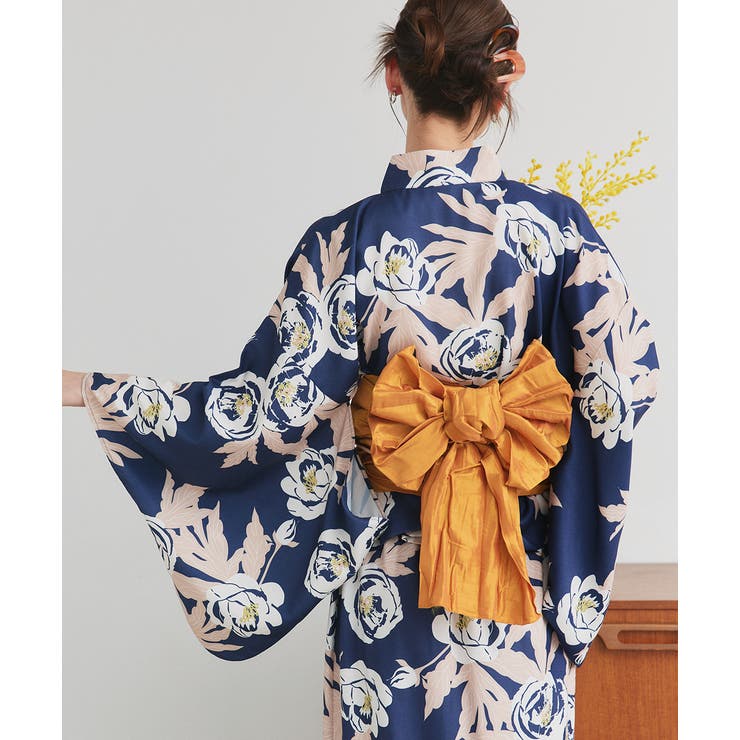 新製品情報も満載 3点セット 2WAY花柄浴衣セットアップ[品番：ADEW0004454]｜ad 着物・浴衣