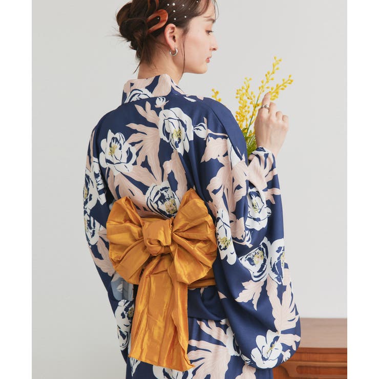 SOUBIEN 浴衣 レディース セット レトロ 作り帯 浴衣セット 大人