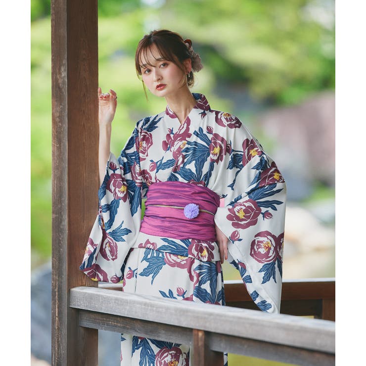 3点セット 2WAY花柄浴衣セットアップ | ad thie | 詳細画像5 