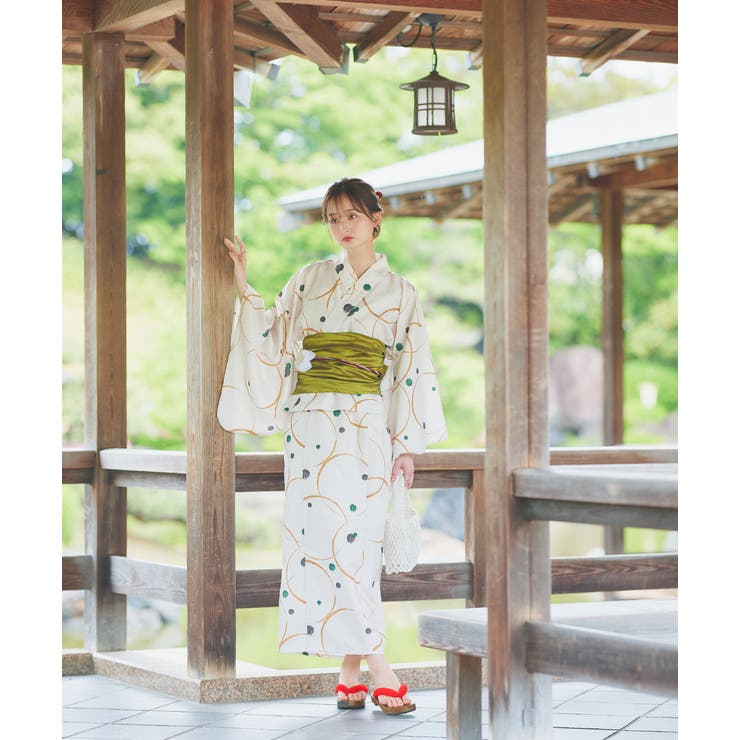 3点セット ニュアンス柄セパレート2WAY浴衣セット[品番：ADEW0004455