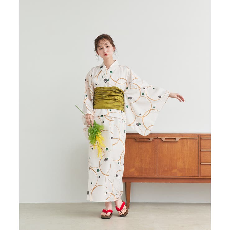 ３点セット ニュアンス柄セパレート２WAY浴衣セット | ad thie | 詳細画像28 