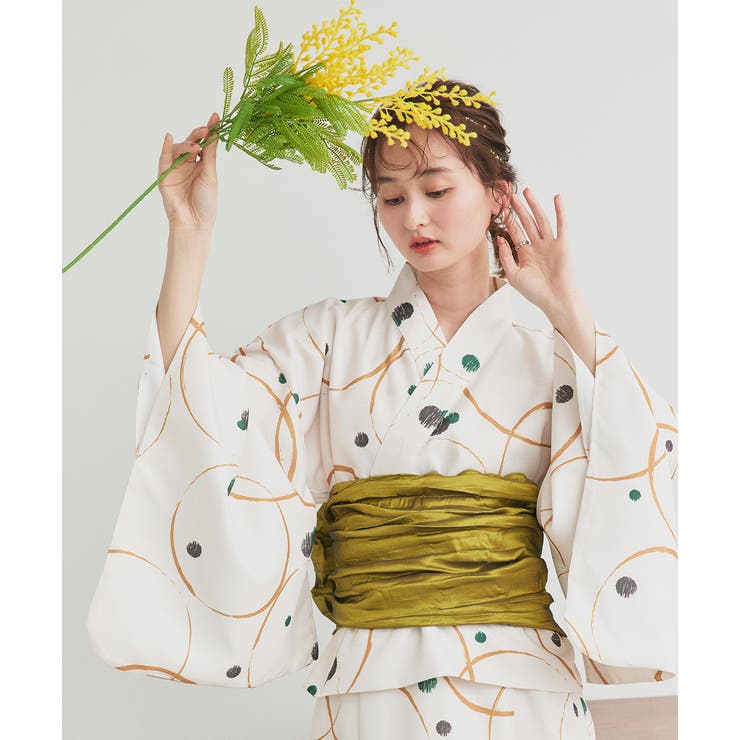 ３点セット ニュアンス柄セパレート２WAY浴衣セット | ad thie | 詳細画像31 