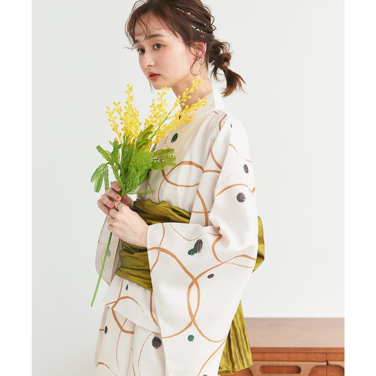 ３点セット ニュアンス柄セパレート２WAY浴衣セット | ad thie | 詳細画像32 
