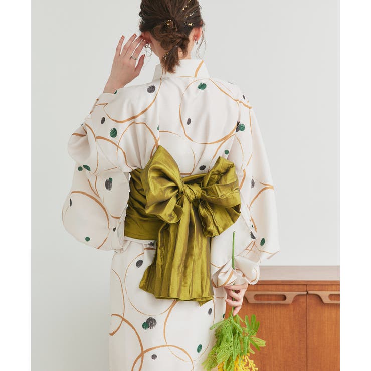 ３点セット ニュアンス柄セパレート２WAY浴衣セット | ad thie | 詳細画像34 