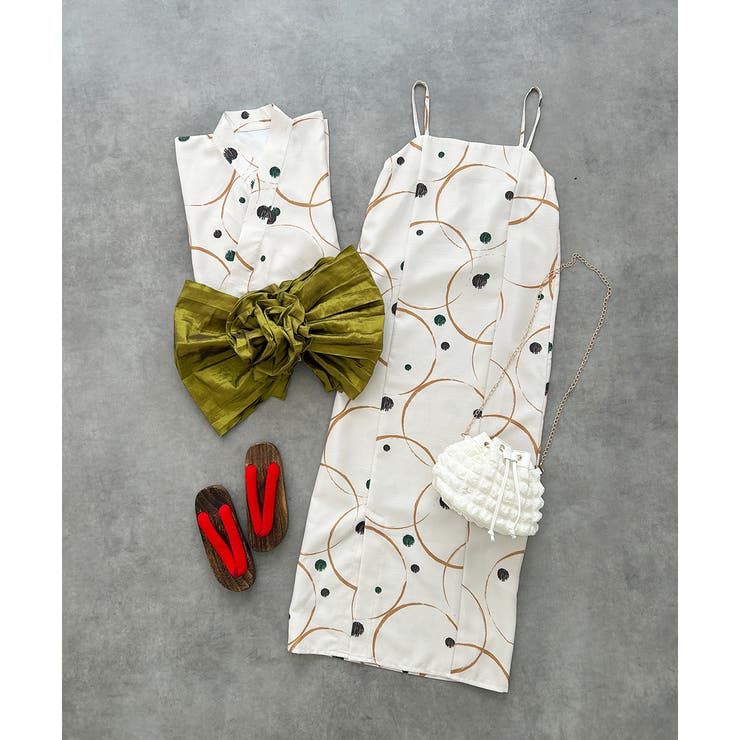 ３点セット ニュアンス柄セパレート２WAY浴衣セット | ad thie | 詳細画像38 