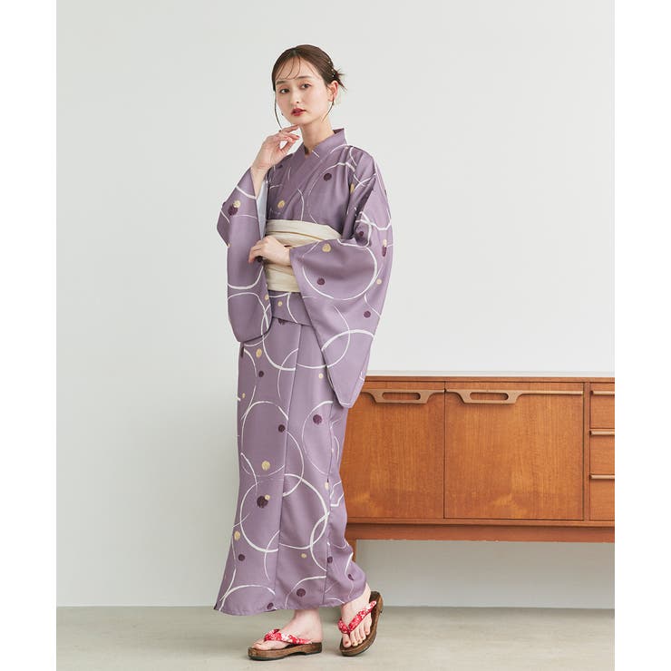 3点セット ニュアンス柄セパレート2WAY浴衣セット[品番