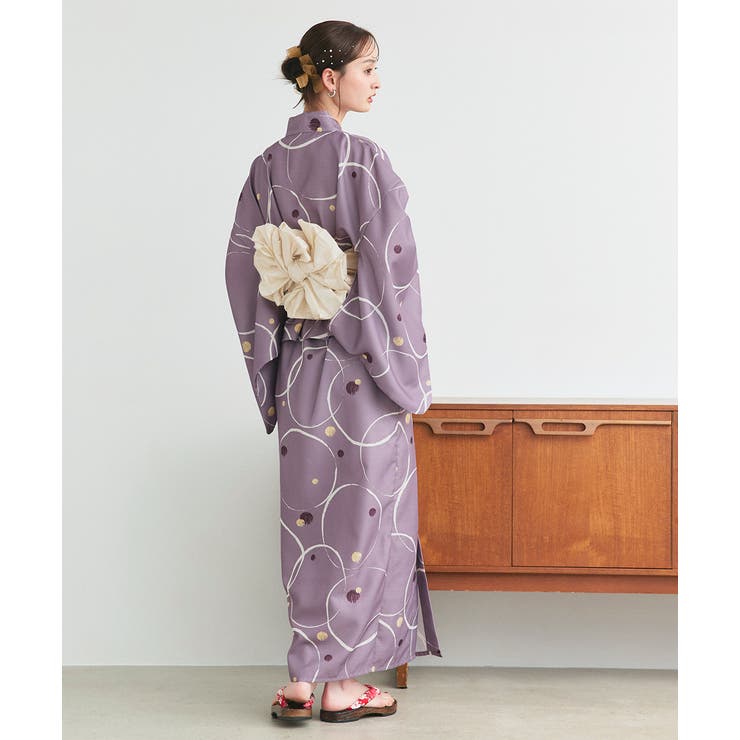 3点セット ニュアンス柄セパレート2WAY浴衣セット[品番