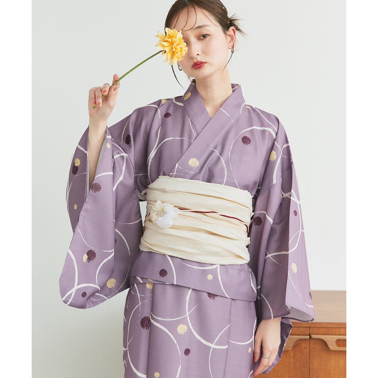 ３点セット ニュアンス柄セパレート２WAY浴衣セット | ad thie | 詳細画像46 