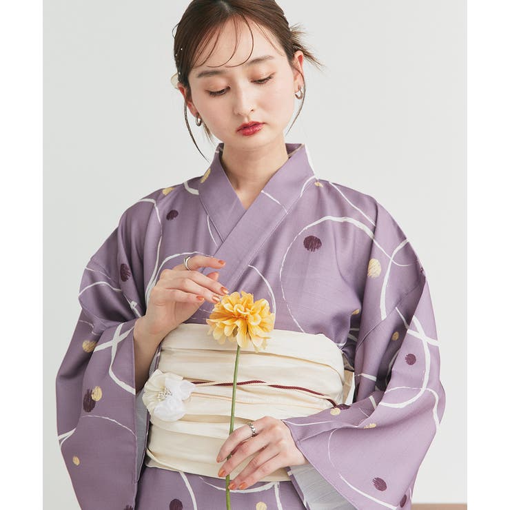 ３点セット ニュアンス柄セパレート２WAY浴衣セット | ad thie | 詳細画像48 