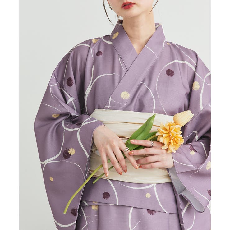 ３点セット ニュアンス柄セパレート２WAY浴衣セット | ad thie | 詳細画像49 