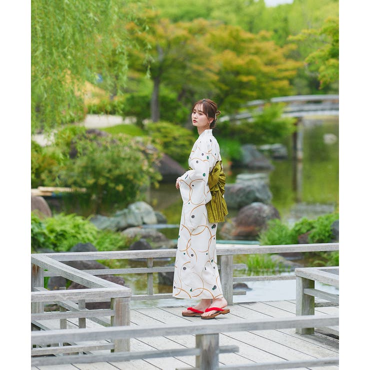 ３点セット ニュアンス柄セパレート２WAY浴衣セット | ad thie | 詳細画像5 