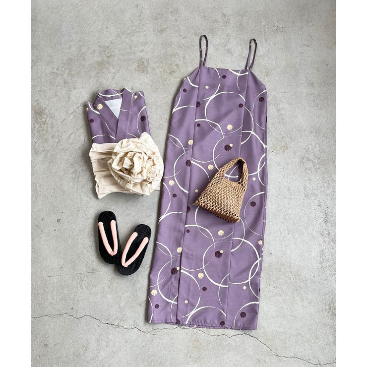 ３点セット ニュアンス柄セパレート２WAY浴衣セット | ad thie | 詳細画像56 