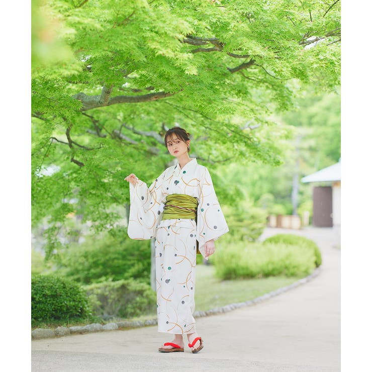 ３点セット ニュアンス柄セパレート２WAY浴衣セット | ad thie | 詳細画像8 