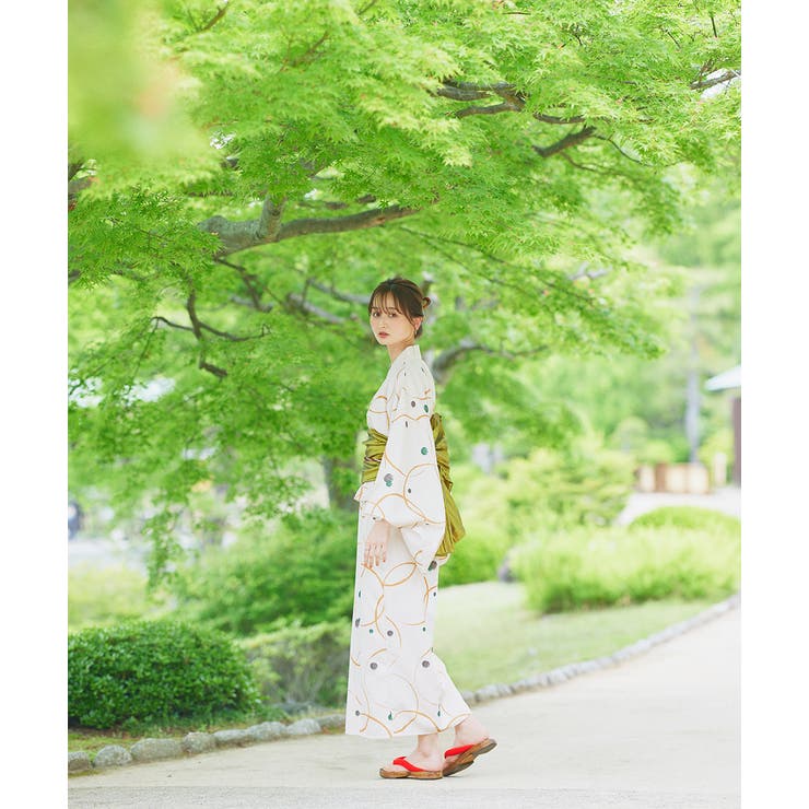 ３点セット ニュアンス柄セパレート２WAY浴衣セット | ad thie | 詳細画像9 