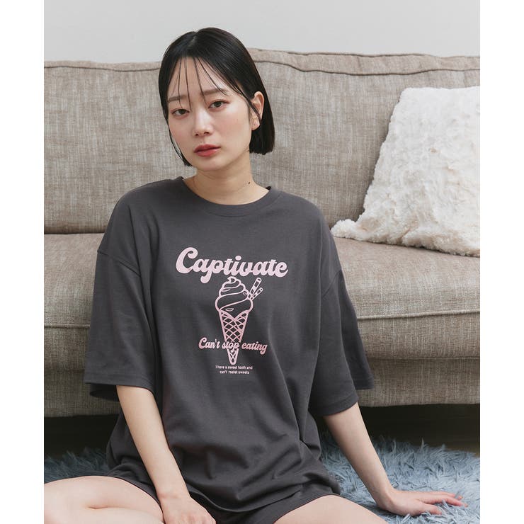 アイスクリームプリント スムースショートパンツルームウェア | ad thie | 詳細画像19 