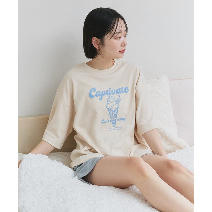 アイスクリームプリント スムースショートパンツルームウェア | ad thie | 詳細画像27 