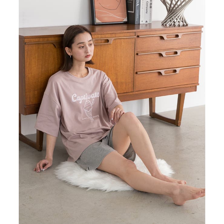 アイスクリームプリント スムースショートパンツルームウェア | ad thie | 詳細画像44 