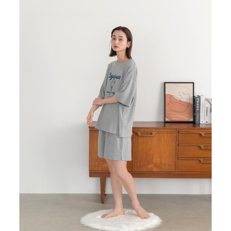 アイスクリームプリント スムースショートパンツルームウェア | ad thie | 詳細画像51 