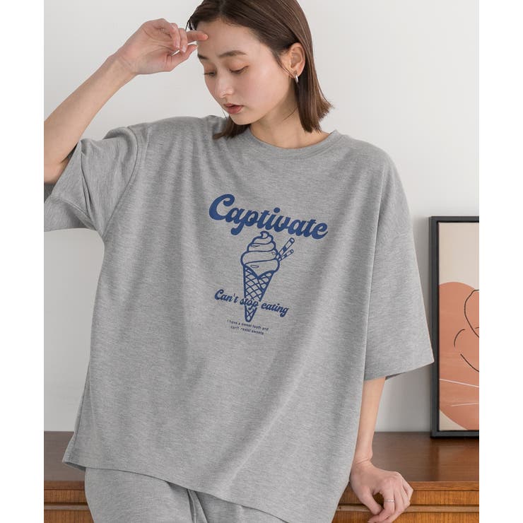 アイスクリームプリント スムースショートパンツルームウェア | ad thie | 詳細画像52 