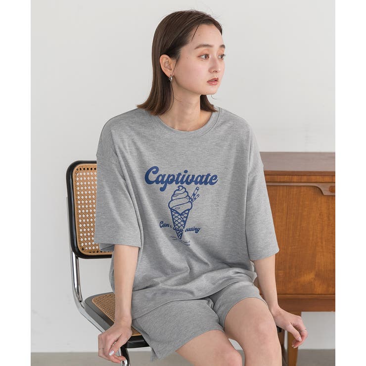 アイスクリームプリント スムースショートパンツルームウェア | ad thie | 詳細画像55 