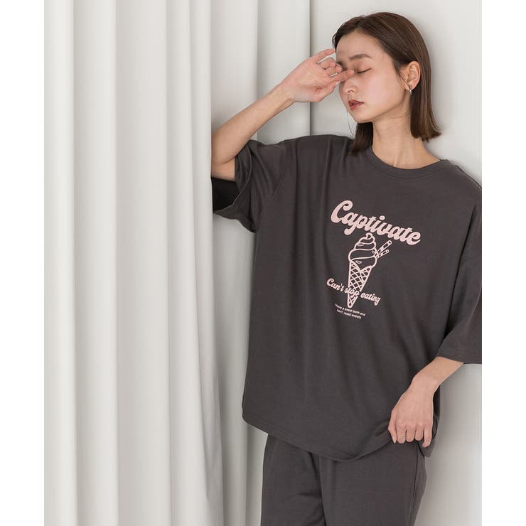 アイスクリームプリント スムースショートパンツルームウェア | ad thie | 詳細画像6 