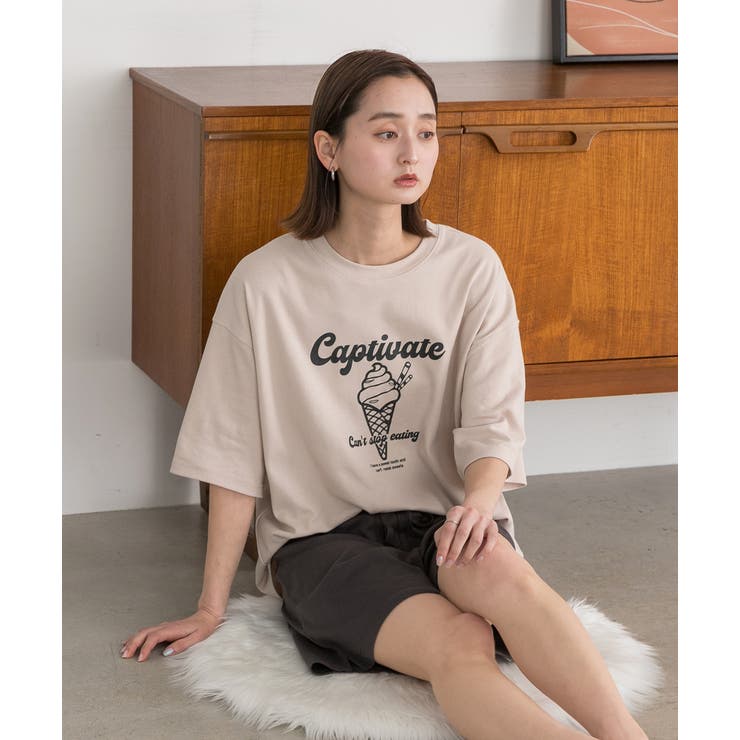 アイスクリームプリント スムースショートパンツルームウェア | ad thie | 詳細画像64 