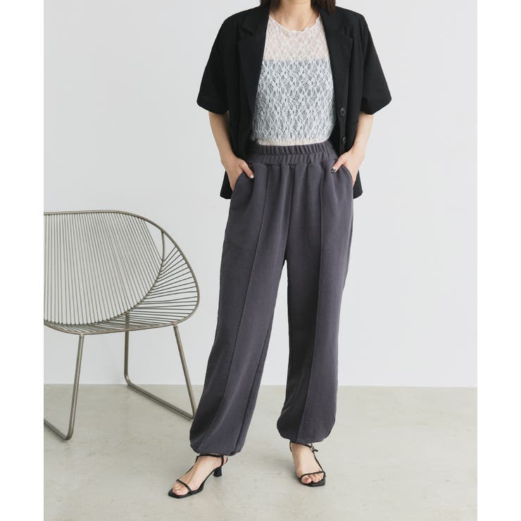 ピンタック スエットジョガーパンツ | ad thie | 詳細画像10 