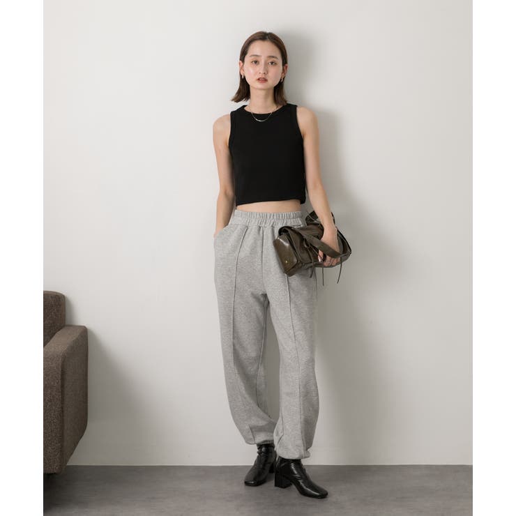 ピンタック スエットジョガーパンツ | ad thie | 詳細画像17 