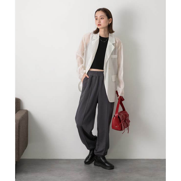 ピンタック スエットジョガーパンツ | ad thie | 詳細画像44 