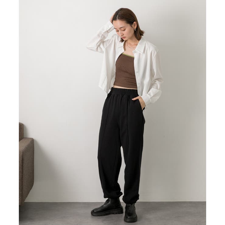 ピンタック スエットジョガーパンツ | ad thie | 詳細画像51 