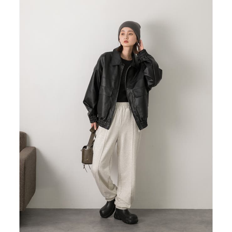 ピンタック スエットジョガーパンツ | ad thie | 詳細画像65 