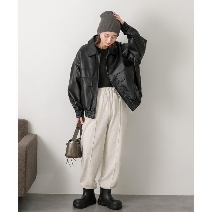 ピンタック スエットジョガーパンツ | ad thie | 詳細画像66 