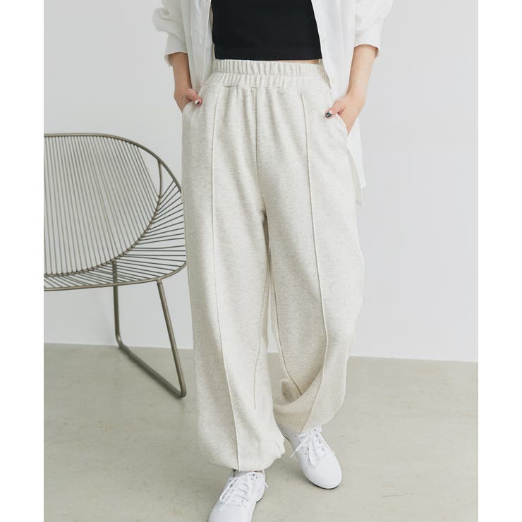 ピンタック スエットジョガーパンツ | ad thie | 詳細画像7 