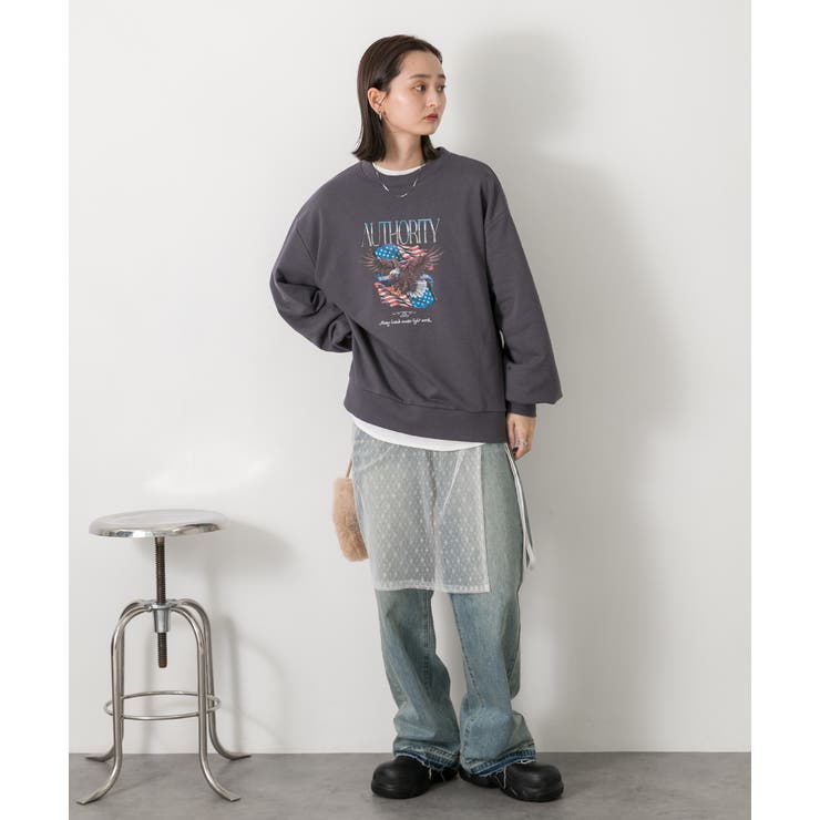 ヴィンテージ柄 ビッグプルオーバー | ad thie | 詳細画像13